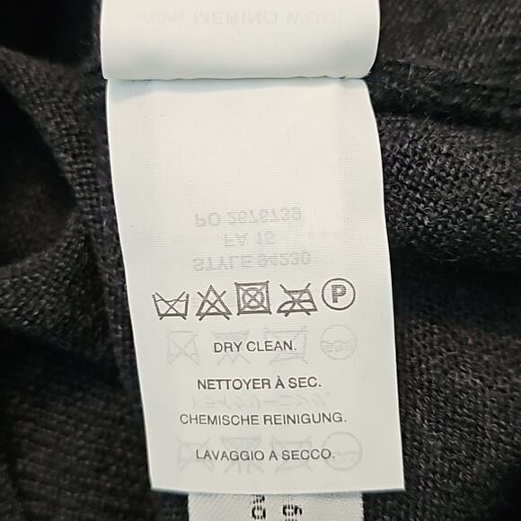 New J. Crew Merino Wool Slim Sweater Large heathered black - Picture 5 of 5